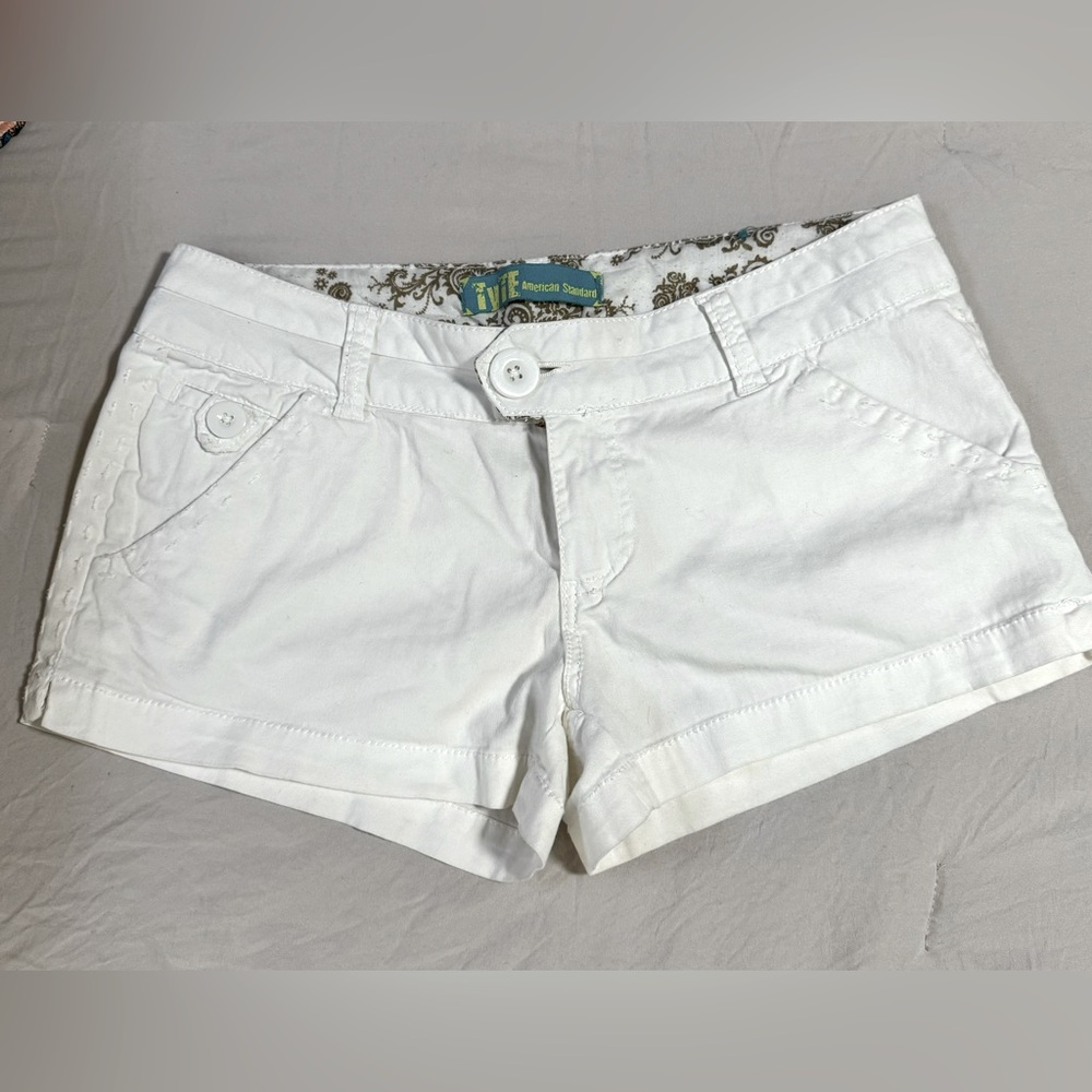 Women’s white TYTE American Standard shorts